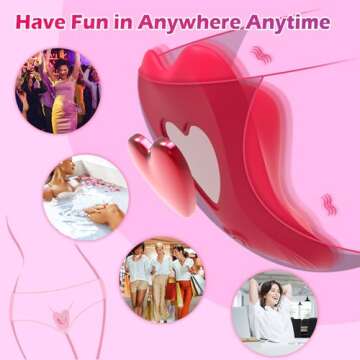 Wearable Panty Vibrator with Remote Control for Couples