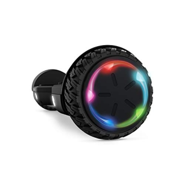 Jetson Spin All Terrain Hoverboard with LED Lights, Self-Balancing Hoverboard with Active Balance Technology, Range of Up to 7 Miles, Ages 13+, Black, JAERO-BLK