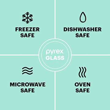 Pyrex Deep 2-Pack (9.5") Glass Baking Dish Set, Round Pie Glass Bakeware, Dishwasher, Microwave, Freezer & Pre-Heated Oven Safe