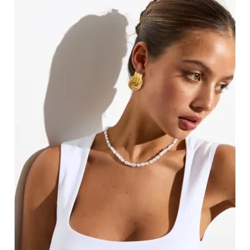 NIXMAX Chunky Gold Knot Earrings for Women - Trendy Jewelry