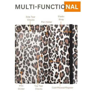 Zreal Checkbook Cover - Stylish Vegan Leather with RFID Blocking