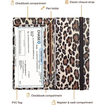 Zreal Checkbook Cover - Stylish Vegan Leather with RFID Blocking