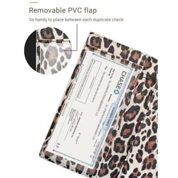 Zreal Checkbook Cover - Stylish Vegan Leather with RFID Blocking