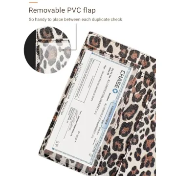 Zreal Checkbook Cover - Stylish Vegan Leather with RFID Blocking