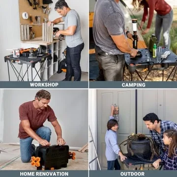 Worx Sidekick Portable Work Table for DIY and Professionals