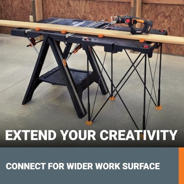 Worx Sidekick Portable Work Table for DIY and Professionals