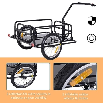 Aosom Bike Cargo Trailer for Outdoor Adventures