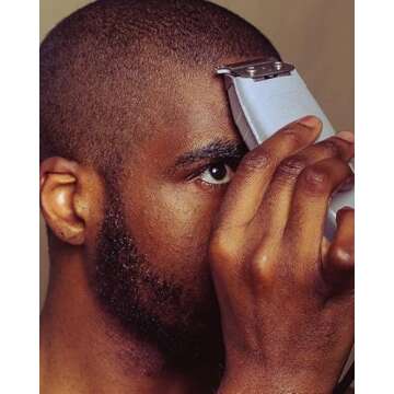 Andis 04780 Professional T-Outliner Beard & Hair Trimmer for Men with Carbon Steel T-Blade, Bump Free Technology – Corded Electric Beard Trimmer, GTO, Grey