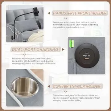 Versatile Sleeper Sofa Bed with USB for Modern Living