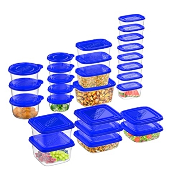 54-Piece Food Storage Set - Durable, Stain Resistant & Safe