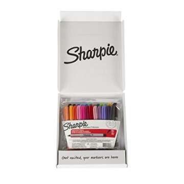Sharpie Permanent Markers, Ultra Fine Point, Assorted Colors, 24-Count