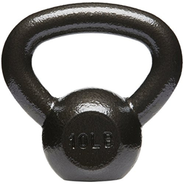 Amazon Basics 10lb Cast Iron Kettlebell for Strength Training