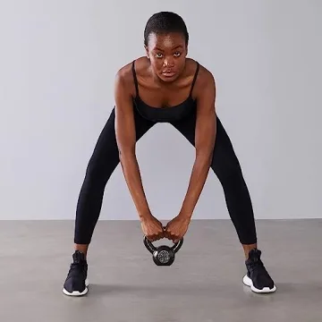 Amazon Basics 10lb Cast Iron Kettlebell for Strength Training