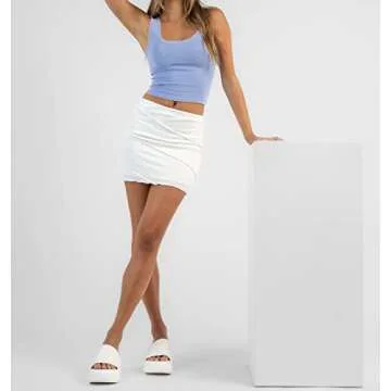 Stylish Meladyan Lace Trim Crop Tank Top for Women