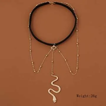 Zeshimb Boho Snake Thigh Chain Gold Serpent Leg Chain Snake Pendant Leg Chain Animals Statement Thigh Chain Festival Summer Beach Body Chain Jewelry for Women