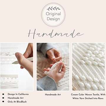 BlissBlush Cream Decorative Lumbar Throw Pillow Cover 14x36 Boho Long Cushion for Bed Neutral Beige ...