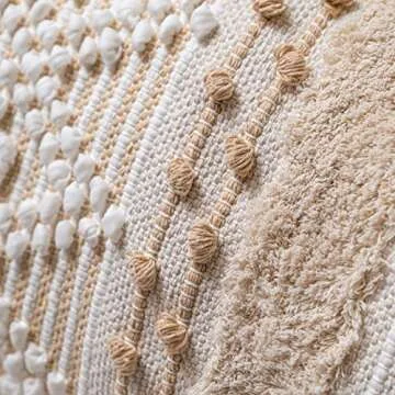 BlissBlush Cream Decorative Lumbar Throw Pillow Cover 14x36 Boho Long Cushion for Bed Neutral Beige White Accent Modern Farmhouse Pillowcase for Bedroom Living Room Couch Sofa Home Décor Cover ONLY