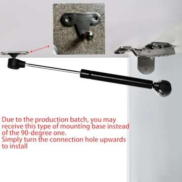 LC LICTOP 6 Pcs Soft Close Lid Support for Cabinets