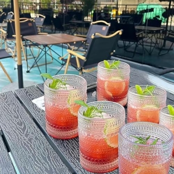 Vintage Hobnail Cocktail Glasses Set of 6