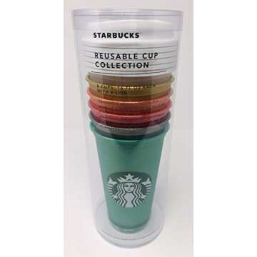 Starbucks Reusable Cup Collection Pack of 6 Holiday 2018