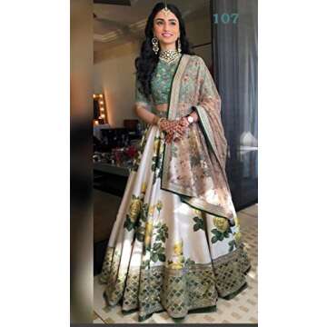 SKY VIEW FASHION Party Wear Wedding Lehenga for Women Indian Pakistani Anarkali Multicolor American ...