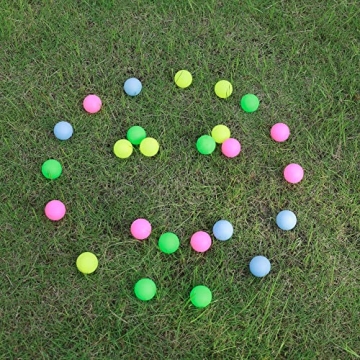 DONGKER 12 PCS Colored Ping Pong Balls for Every Occasion
