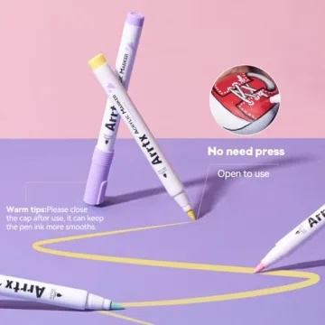 Arrtx 60 Colors Acrylic Paint Markers - Vibrant Art Tools