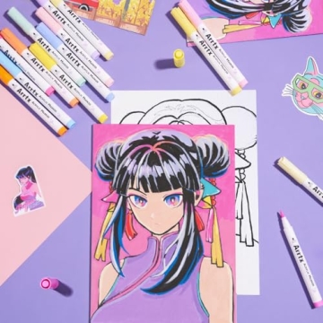 Arrtx 60 Colors Acrylic Paint Markers - Vibrant Art Tools