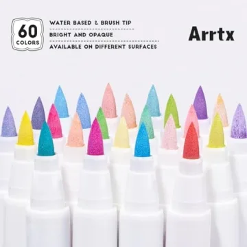 Arrtx 60 Colors Acrylic Paint Markers - Vibrant Art Tools