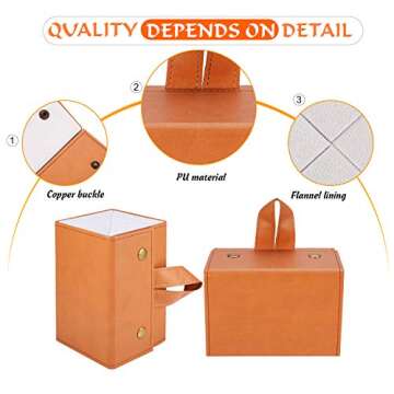 SMARTTOP Sunglass Eyeglass Organizer Collector 5 slot 6 Slot PU Eyeglasses Storage Case Box Multiple Hanging Eyewear Display…