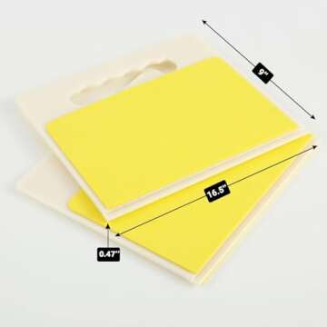 Aship Upgrade Rebreakable Training Board with Handles Martial Arts Target Board Strong Practice Board Easy to Assemble Karate Breaking Board for Adults and Kids, Yellow