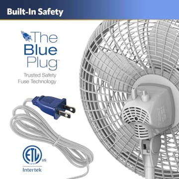 Lasko Oscillating Pedestal Fan with Adjustable Height 3 Speeds