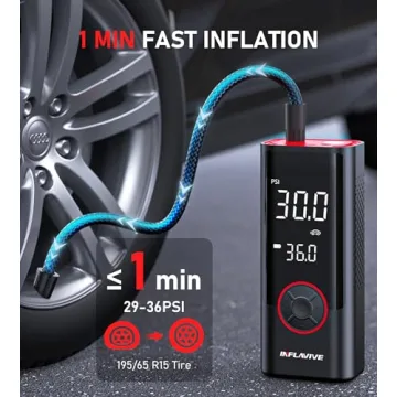 150PSI Portable Tire Inflator with LED Light