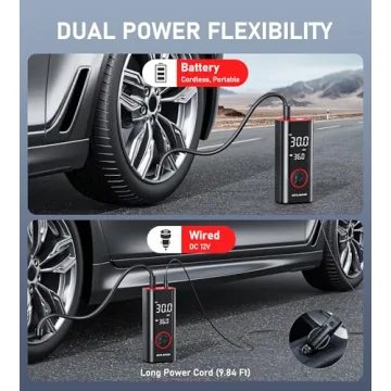 150PSI Portable Tire Inflator with LED Light