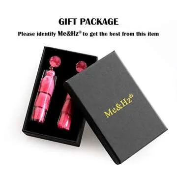 Me&Hz Trendy Hot Pink Earrings Pink Tassel Earrings for Women Dangling Pink Earrings Pierced Boho Statement Layered Fringe Earrings Hot Pink Jewelry Birthday Valentines Day Gift for Her