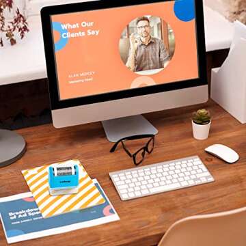 LioNergy Identity Protection Roller Stamp Roller Identity Theft Prevention Security Stamp with 3 Refills - Blue