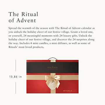 RITUALS Advent Calendar 2021 Gift Set - Christmas Countdown Calendar - Beauty Advent Set - Luxurious Bath, Body, Home Gift Set - Festive Holiday Village Decor - 24 Wonderful Surprises