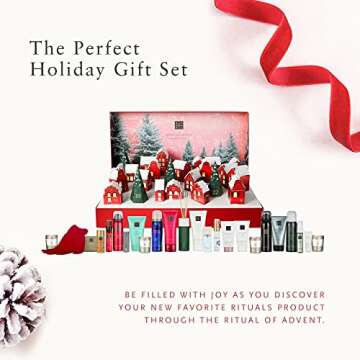 RITUALS Advent Calendar 2021 Gift Set - Christmas Countdown Calendar - Beauty Advent Set - Luxurious Bath, Body, Home Gift Set - Festive Holiday Village Decor - 24 Wonderful Surprises