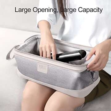 WINZEDGE Airwrap Travel Case for Dyson/Shark Flexstyle, Travel Pouch for Dyson Airwrap/Shark Flexsty...
