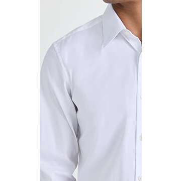 Theory Men's Sylvain Good Cotton Shirt, White, L