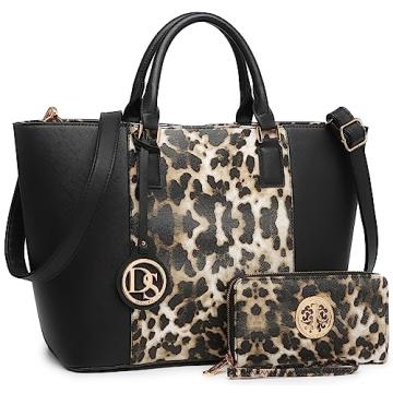 Dasein Satchel Purse Handbag for Women - Large Shoulder Tote Bag with Wallet