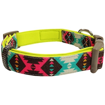 Blueberry Pet Soft Tribal Print Dog Collar Medium