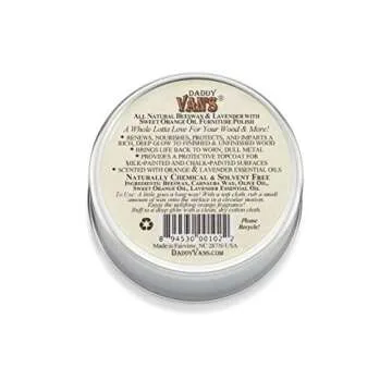 Daddy Van's All Natural Lavender & Sweet Orange Oil Beeswax Furniture Polish