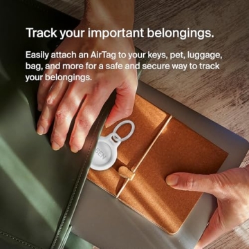 Belkin Apple AirTag Secure Holder for Pets and Keys