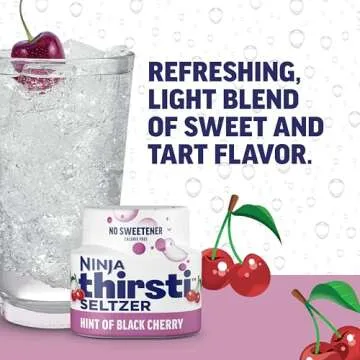 Ninja Thirsti Flavored Water Drops - Zero Calorie Seltzer Variety