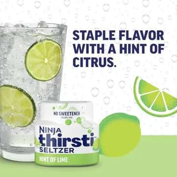 Ninja Thirsti Flavored Water Drops - Zero Calorie Seltzer Variety