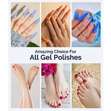 MelodySusie UV LED Nail Lamp, Professional UV Nail Light for All Gel Nails Polish Fast Curing with Automatic Sensor, 4 Timer, LCD Display Gel Polish Nail Dryer Nail Art Tools Manicure Accessories