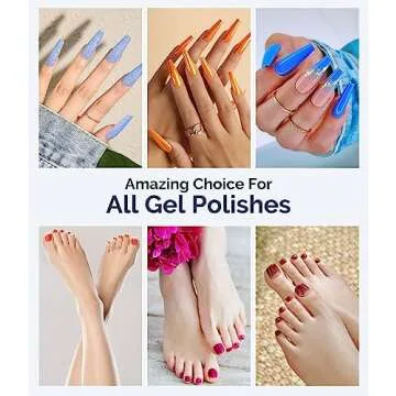 MelodySusie UV LED Nail Lamp, Professional UV Nail Light for All Gel Nails Polish Fast Curing with Automatic Sensor, 4 Timer, LCD Display Gel Polish Nail Dryer Nail Art Tools Manicure Accessories