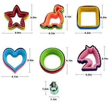 Yubng 26 PCS Sandwich Cutter Set for Kids Fun Meals