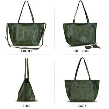 Unique Genuine Leather Handbag for Women - Vintage Style